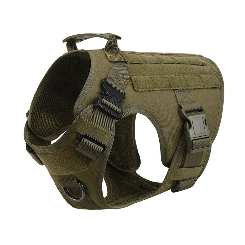 Large Dog Harness And Leash Set Pet German Shepherd Malinois Training Walking Vest Dog Harness And Collar Set For All Breeds Dog