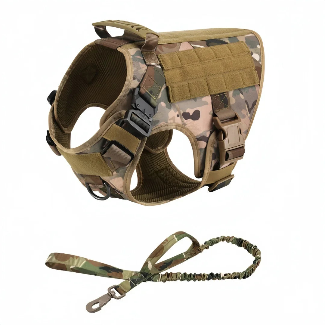 Large Dog Harness And Leash Set Pet German Shepherd Malinois Training Walking Vest Dog Harness And Collar Set For All Breeds Dog