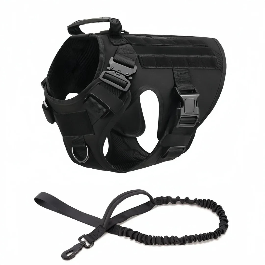 Large Dog Harness And Leash Set Pet German Shepherd Malinois Training Walking Vest Dog Harness And Collar Set For All Breeds Dog